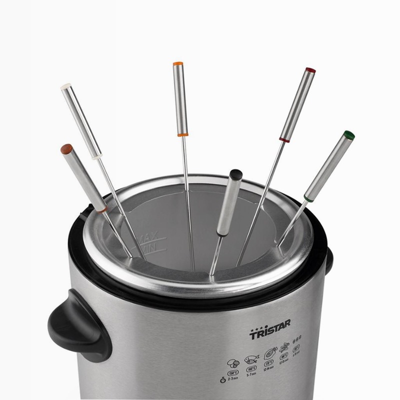 Tristar FO-1102 Set Fonduta/Friggitrice Argento