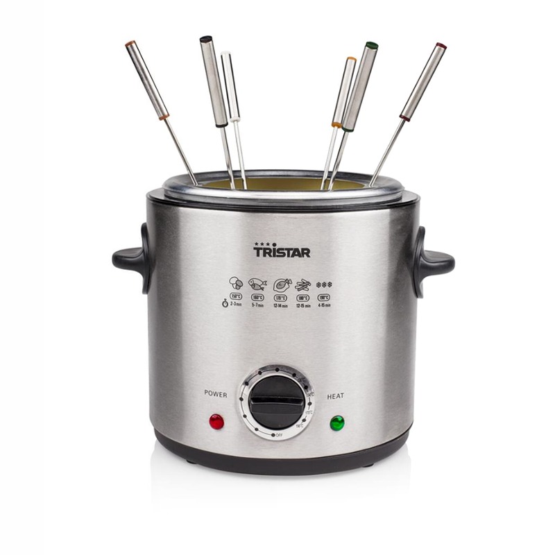 Tristar FO-1102 Set Fonduta/Friggitrice Argento