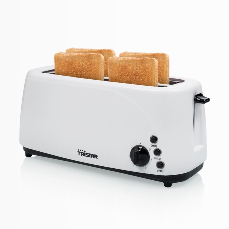 Tostapane Tristar BR-1053 - Lunghe Fessure per Panini Croccanti Bianco