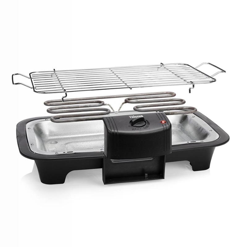 Tristar BQ-2813 - Barbecue Elettrico da Tavolo Nero