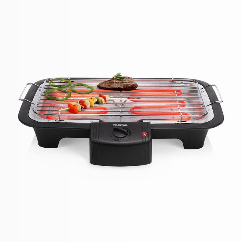 Tristar BQ-2813 - Barbecue Elettrico da Tavolo Nero