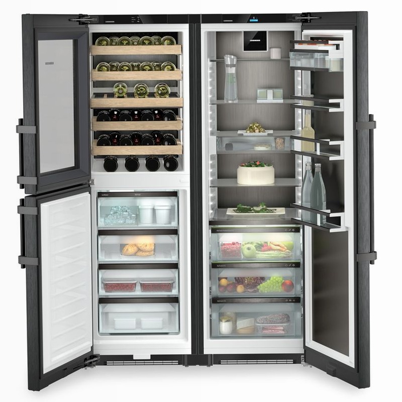 XRCbs 5295 peak BioFresh NoFrost Combinazione side-by-side con scomparto per il temperaggio dei vini