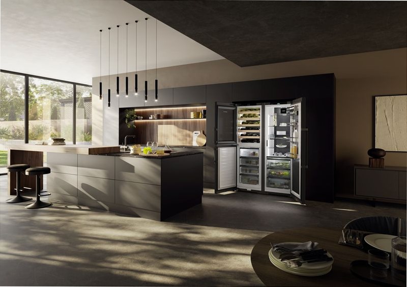 XRCbs 5295 peak BioFresh NoFrost Combinazione side-by-side con scomparto per il temperaggio dei vini