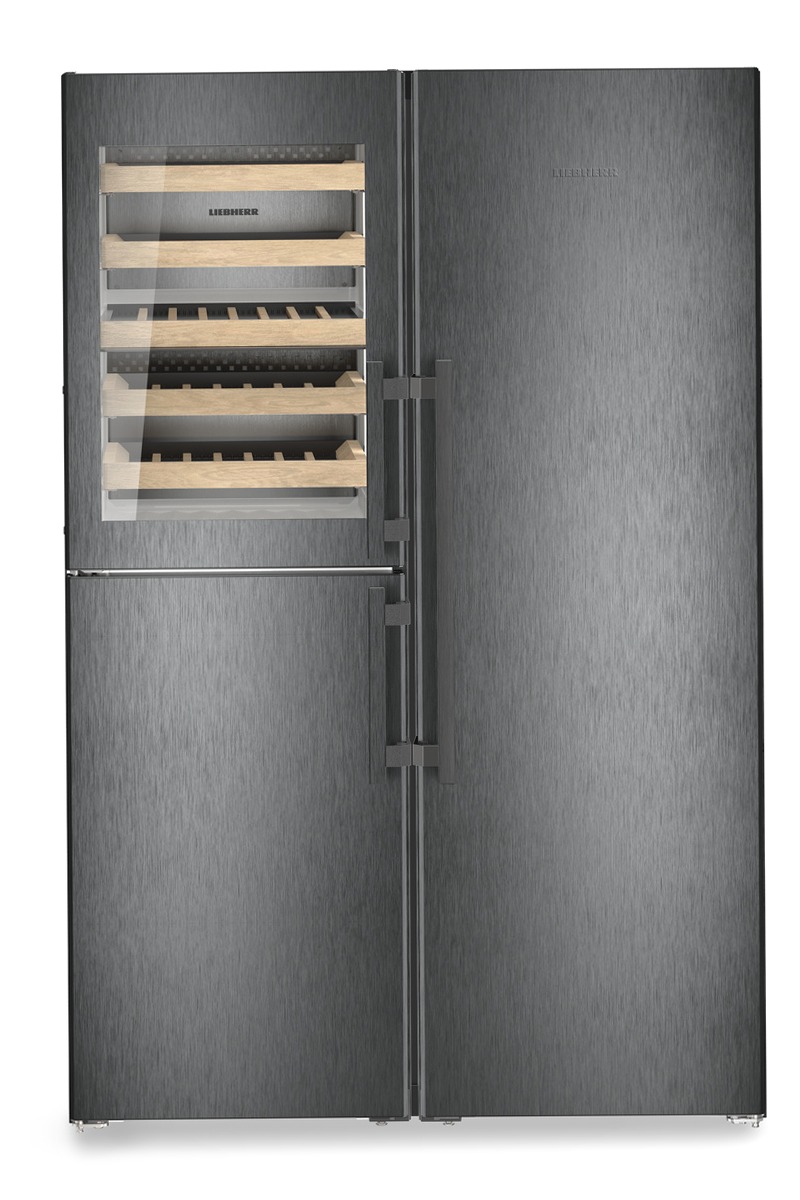 XRCbs 5295 peak BioFresh NoFrost Combinazione side-by-side con scomparto per il temperaggio dei vini