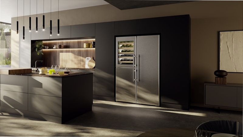 XRCst 5295 peak BioFresh NoFrost Combinazione side-by-side con scomparto per il temperaggio dei vini