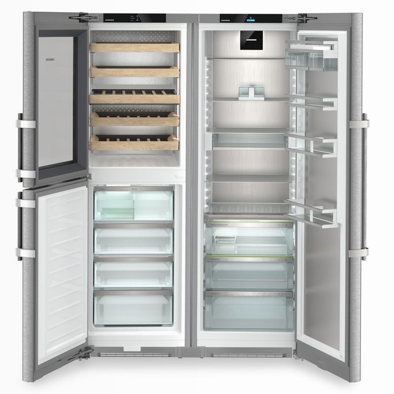 XRCst 5295 peak BioFresh NoFrost Combinazione side-by-side con scomparto per il temperaggio dei vini