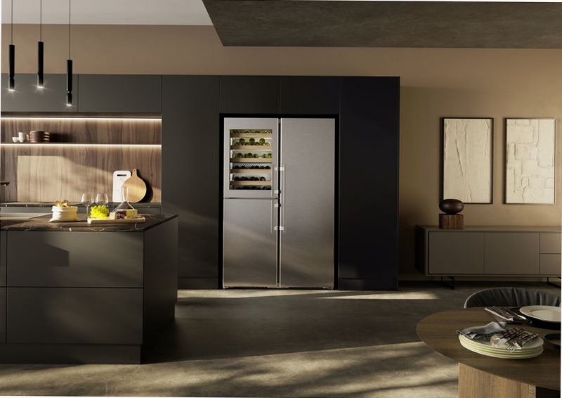 XRCst 5295 peak BioFresh NoFrost Combinazione side-by-side con scomparto per il temperaggio dei vini