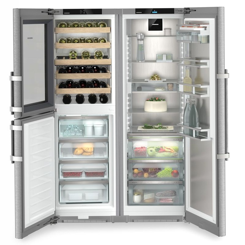 XRCst 5295 peak BioFresh NoFrost Combinazione side-by-side con scomparto per il temperaggio dei vini