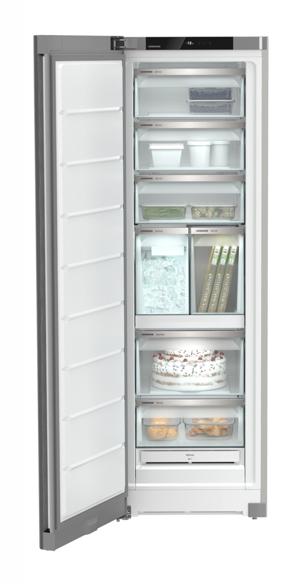 Congelatore Liebherr NoFrost con IceTower Libera Argento