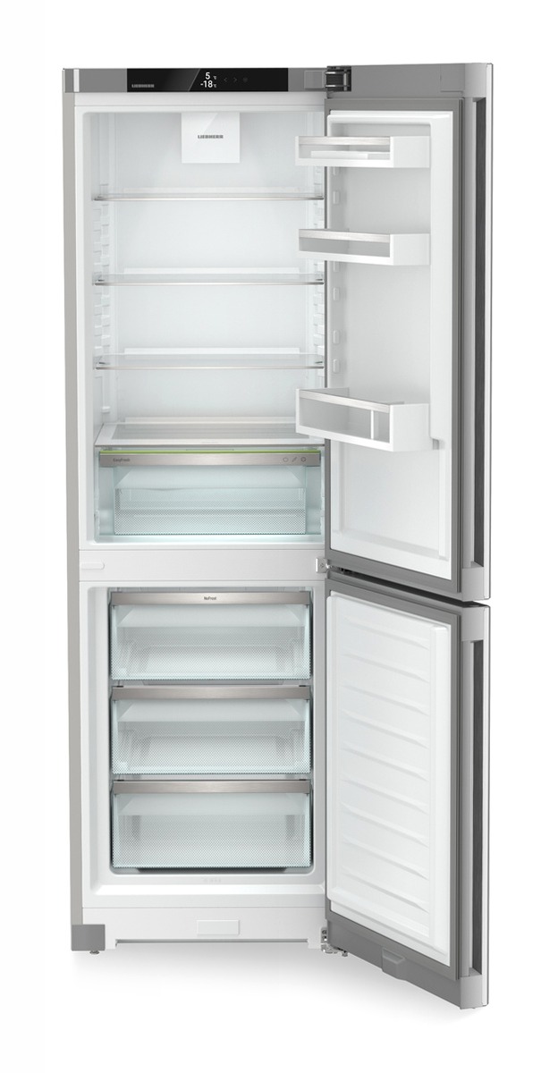 CNsfd 5203 - Combinazione frigo-congelatore NoFrost Argento D