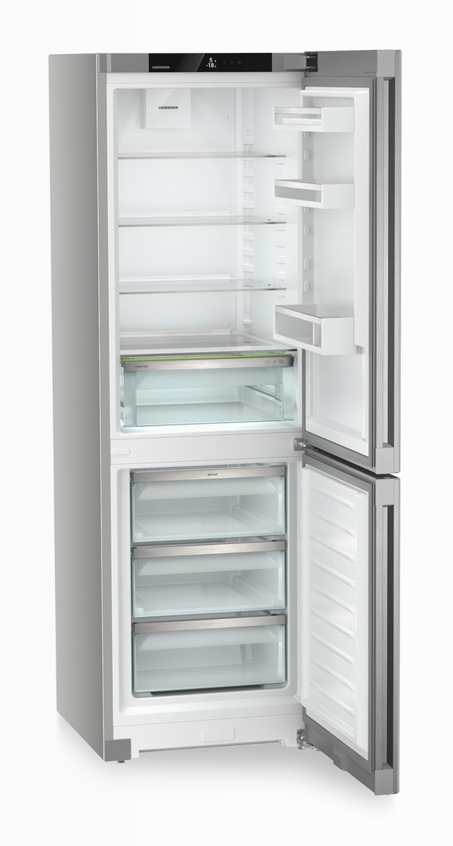 CNsfd 5203 - Combinazione frigo-congelatore NoFrost Argento D