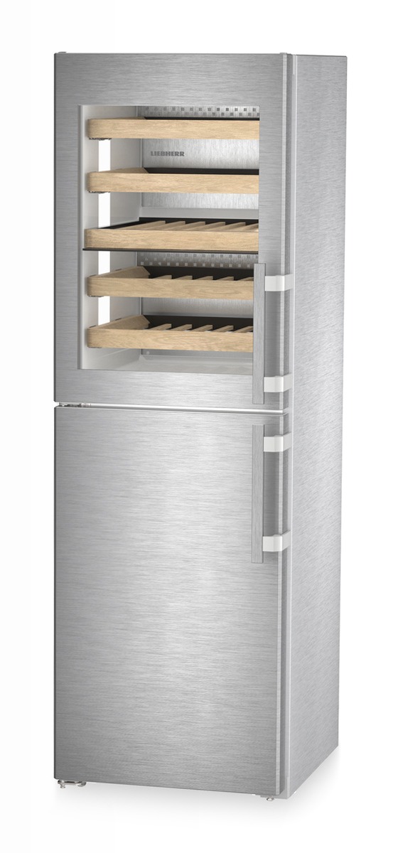 SWNstd 529i peak NoFrost Combinazione con scomparto freezer NoFrost e scomparto per il temperaggio del vino Bordeaux