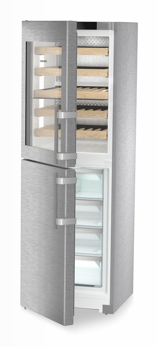 SWNstd 529i peak NoFrost Combinazione con scomparto freezer NoFrost e scomparto per il temperaggio del vino Bordeaux