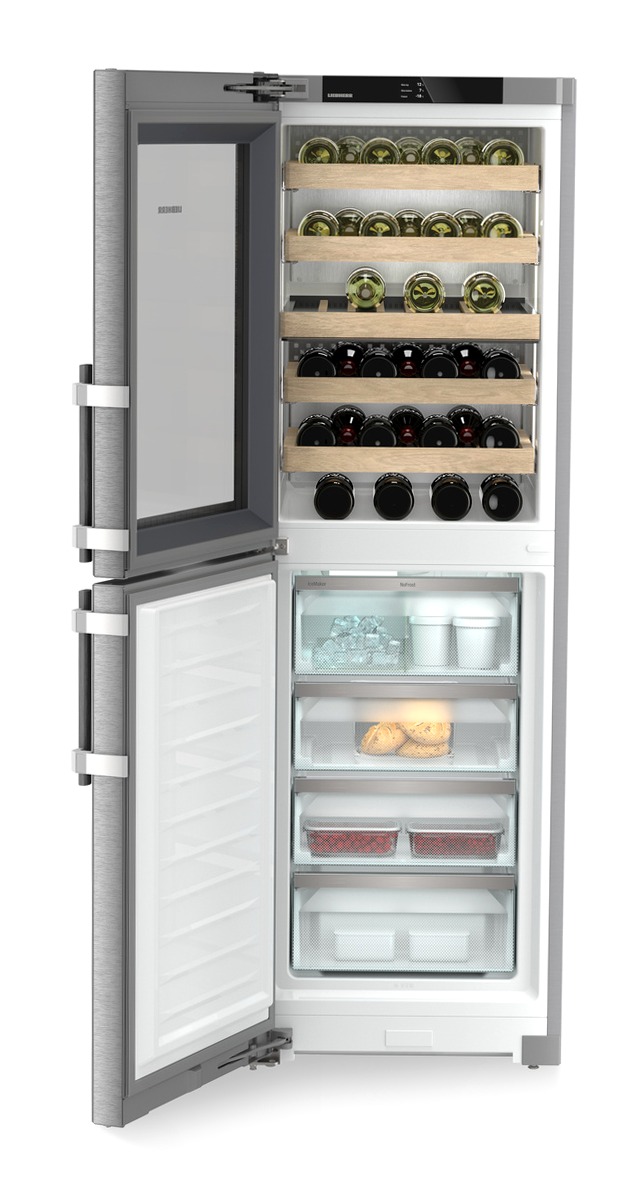 SWNstd 529i peak NoFrost Combinazione con scomparto freezer NoFrost e scomparto per il temperaggio del vino Bordeaux