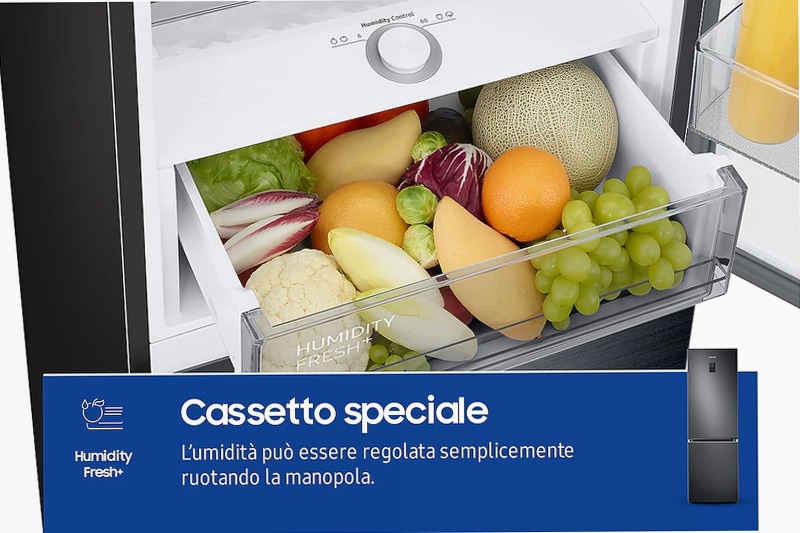 Frigorifero Combinato Samsung EcoFlex 1.85m 344L RB34C775CB1 Nero C