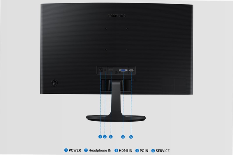 Monitor Curvo S36GD da 24'' Full HD Nero VA