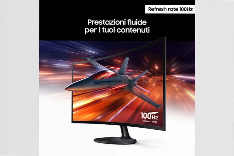 Monitor Curvo S36GD da 24'' Full HD Nero VA
