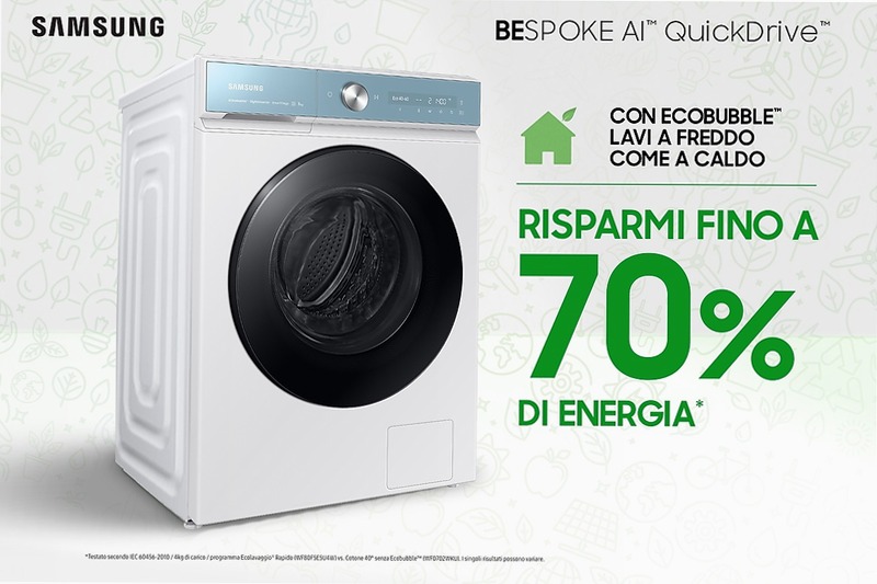 Lavatrice Bespoke AI™ Quickdrive 11Kg WW11BB945DGMS3 Bianco