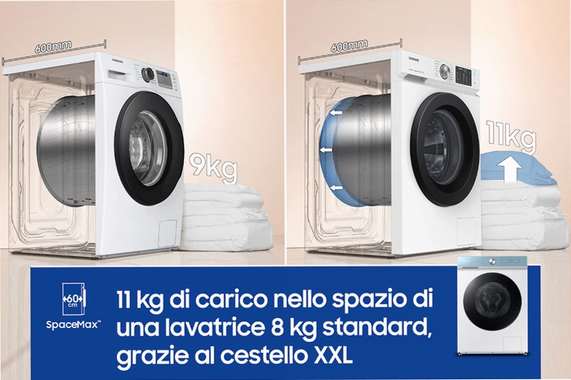 Lavatrice Bespoke AI™ Quickdrive 11Kg WW11BB945DGMS3 Bianco