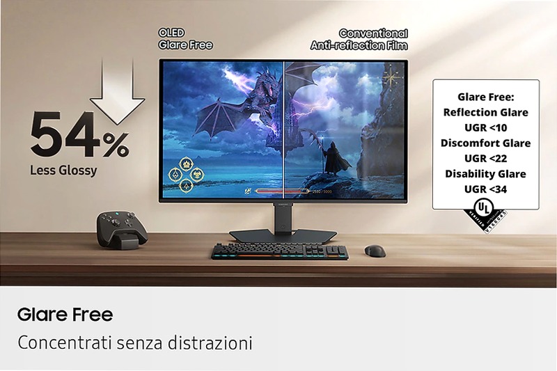 Monitor Gaming Odyssey OLED G5 - G50SF da 27'' QHD Flat | Samsung Italia