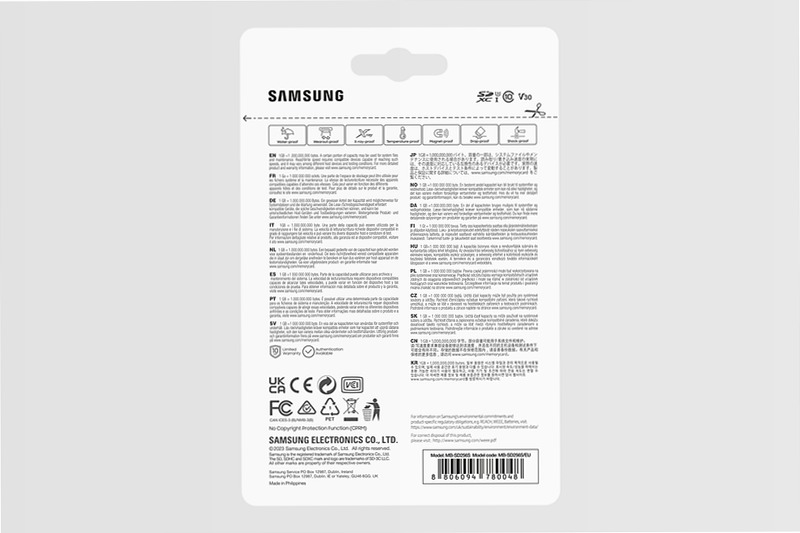 Samsung PRO Plus SD Card 256GB - Scheda di Memoria Professionale
