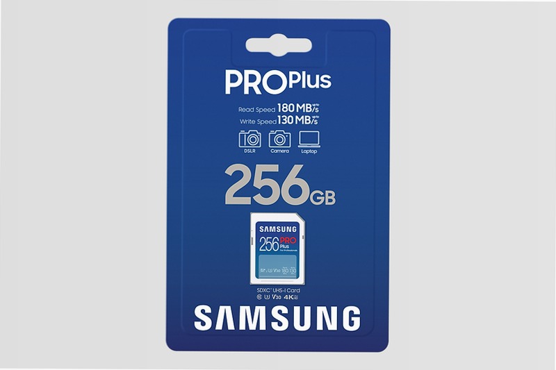 Samsung PRO Plus SD Card 256GB - Scheda di Memoria Professionale
