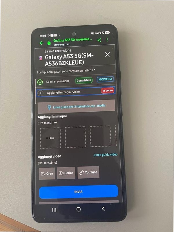 Galaxy A53 5G Enterprise Edition 6.5" Nero 6"