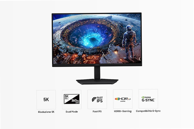 Monitor Gaming Odyssey G8 - G80HF da 27" QHD 5K Flat