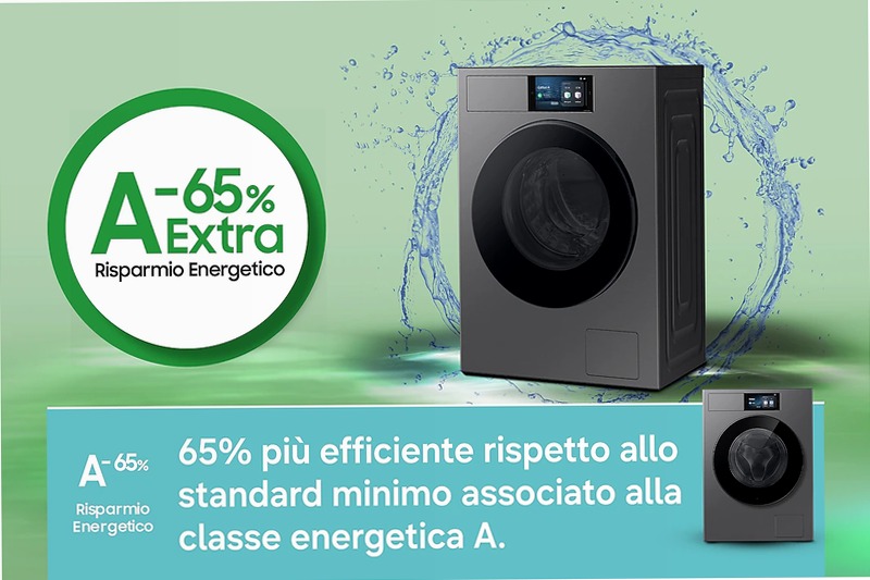 Lavatrice Samsung Bespoke AI 9kg Nero
