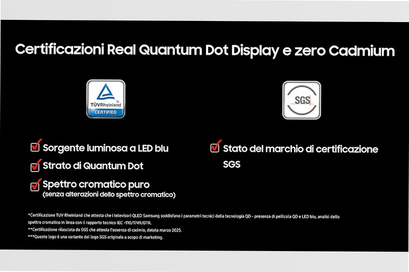 65" QLED Q7F5 4K Vision AI Smart TV Nero