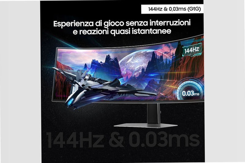 Monitor Gaming Odyssey OLED G9 - G91SD da 49" DQHD Curvo
