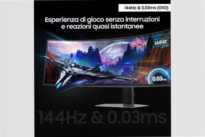 Monitor Gaming Odyssey G91SD da 49" OLED Argento OLED