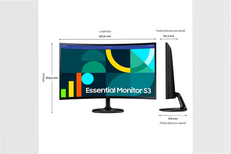 Monitor Curvo Serie S36GD da 27'' Full HD 27" Nero VA 1920 x 1080