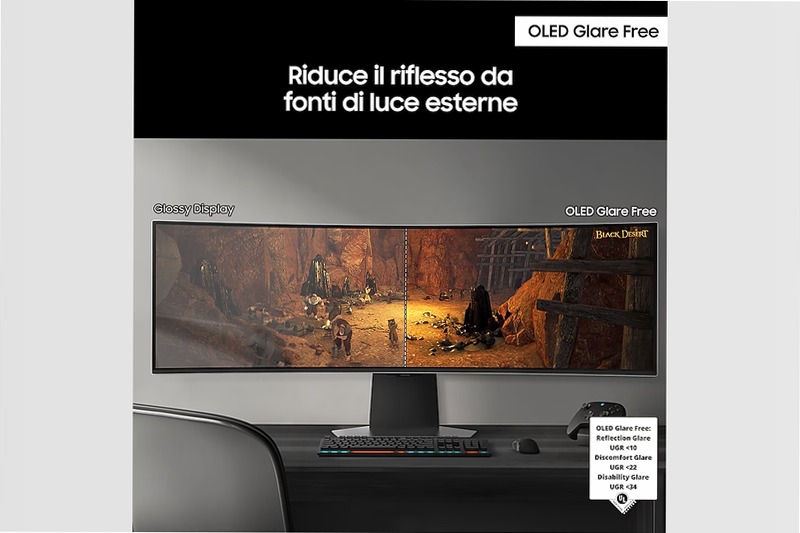 Monitor Gaming Odyssey OLED G9 - G95SD da 49" DQHD Curvo