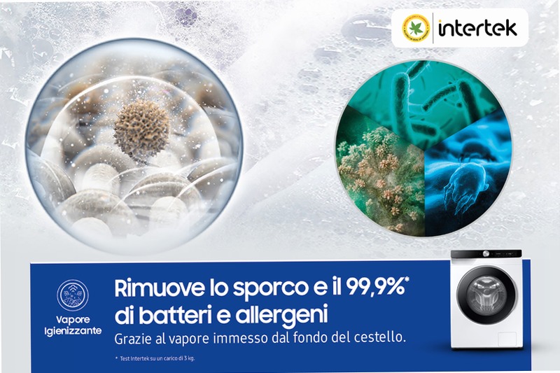 Lavatrice Samsung AI Control Ecodosatore 9Kg Bianco