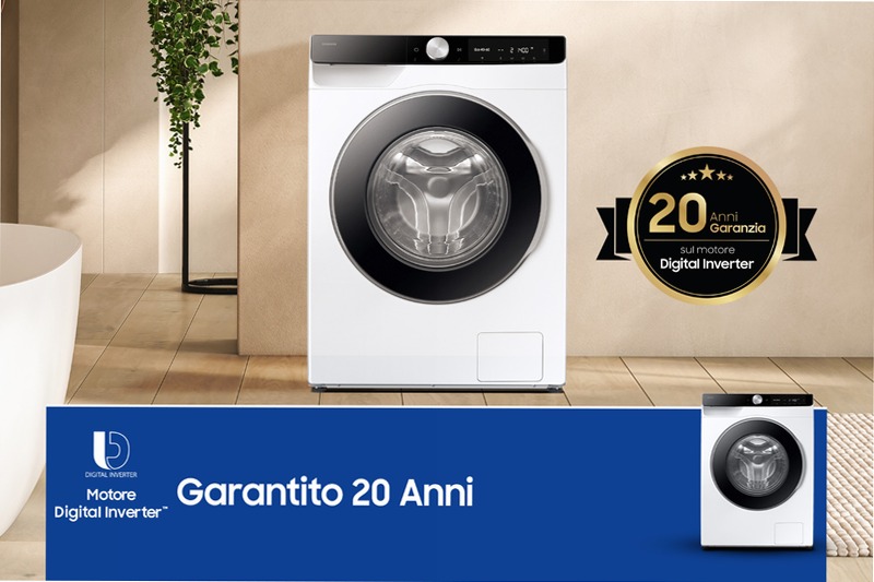 Lavatrice Samsung AI Control Ecodosatore 9Kg Bianco
