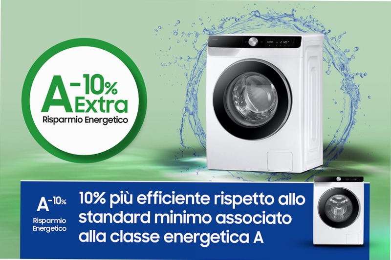 Lavatrice Samsung AI Control Ecodosatore 9Kg Bianco