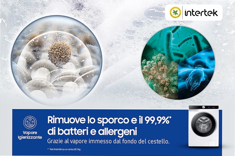 Lavatrice Samsung AI Control Ecodosatore 9Kg Bianco