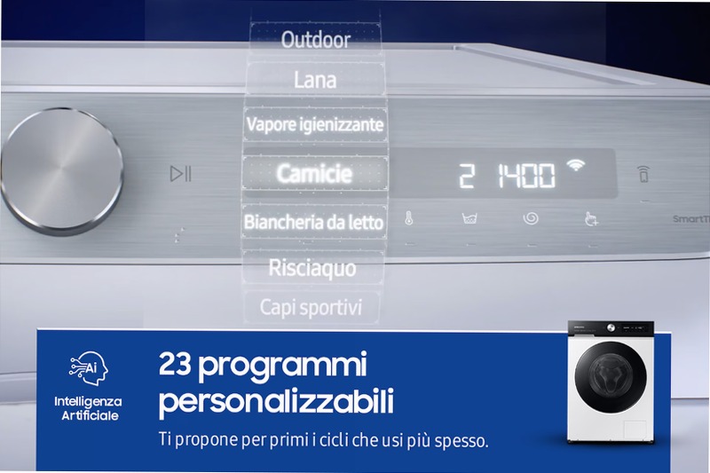 Lavatrice Bespoke AI™ Ecodosatore 11Kg WW11BB744DGE Bianco