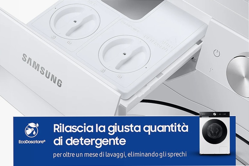 Lavatrice Bespoke AI™ Ecodosatore 11Kg WW11BB744DGE Bianco