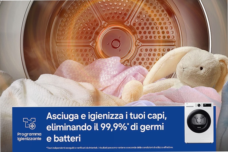 Asciugatrice Samsung Crystal EcoDry 8 Kg DV80DG52B0AEET 8kg C Bianco