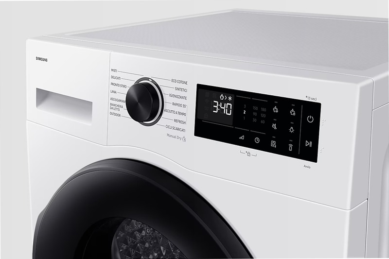 Asciugatrice Samsung Crystal EcoDry 8 Kg DV80DG52B0AEET 8kg C Bianco