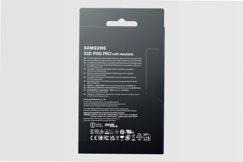 9100 PRO NVMe con dissipatore di calore SSD interno 8TB PCIe 5.0