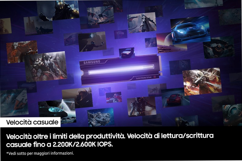 9100 PRO NVMe con dissipatore di calore SSD interno 8TB PCIe 5.0