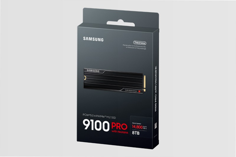 9100 PRO NVMe con dissipatore di calore SSD interno 8TB PCIe 5.0