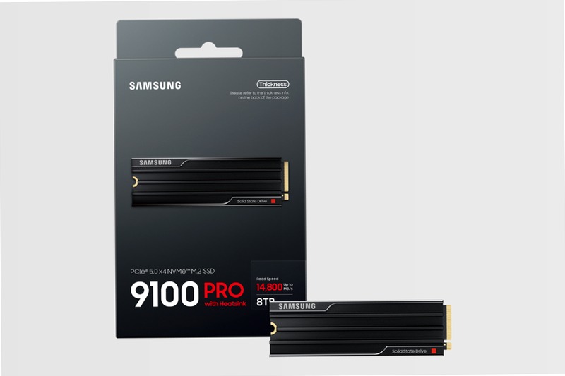 9100 PRO NVMe con dissipatore di calore SSD interno 8TB PCIe 5.0