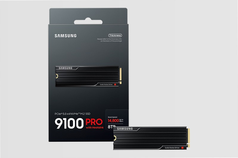 9100 PRO NVMe con dissipatore di calore SSD interno 8TB PCIe 5.0