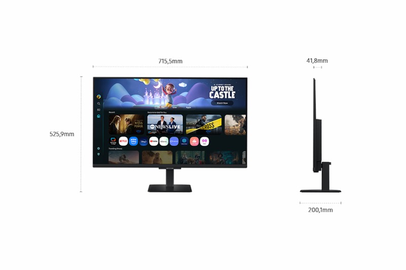 Smart Monitor M5 - M50F da 32" Full HD Nero VA