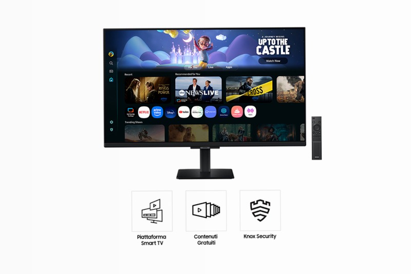 Smart Monitor M5 - M50F da 32" Full HD Nero VA