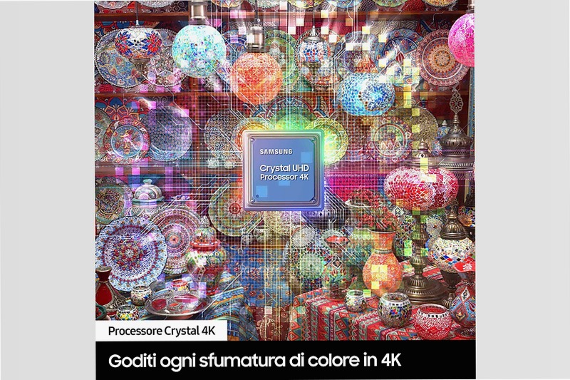 Crystal UHD 4K 75" DU8570 TV 2024 Grigio